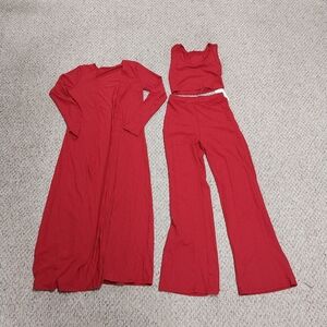 Hanmax Red Women's Three-Piece Set